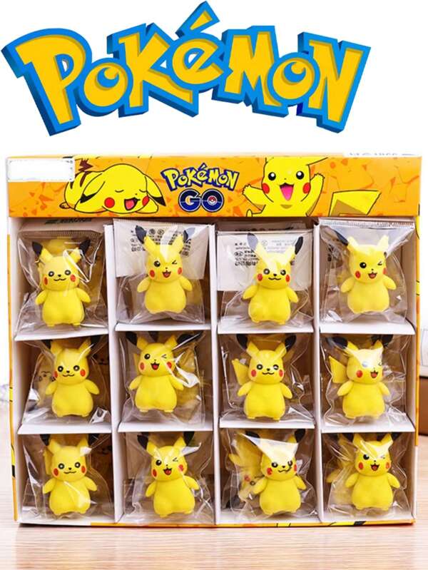 pokemon 36pcs Pokemon, Pikachu Eraser Ornaments Set, Birthday Gift Toys, Handmade Set, Is An Ideal Gift For Enjoyment, Parties And Collectors, Suitable For Birthday Party Decoration. Features: Can Be Used As An Ideal Gift Cartoon, A Must-Have In Summer, Suitable For Summer Parties, Birthday Parties, Christmas, Halloween, Thanksgiving Parties To Give Or Use