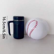 12pcs Inflatable Sports Balls (Soccer/Baseball), PVC Material Inflatable Beach Balls, Pool/Beach Party Supplies - Red and White - View 6