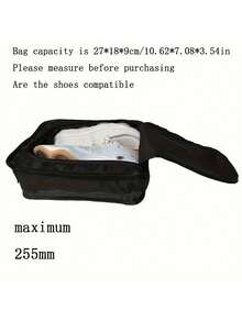 小型旅行鞋袋可折叠防水鞋袋收纳袋-双层鞋袋旅行收纳袋鞋子收纳袋出差旅行用品