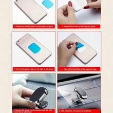 Suporte magnético giratório de 360 graus para painel de carro, suporte universal ajustável para celular em liga de zinco, apoio ergonômico para pulso em espuma viscoelástica, não à prova d'água, adequado para escritório e jogos