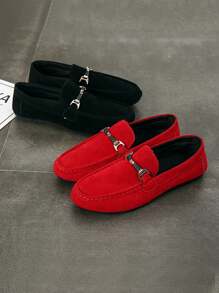 Men's Loafers, Summer New Anti-Slip Wear-Resistant Flat Comfortable Slip-On Shoes, Outdoor Casual Driving Shoes, Large Size Breathable Moccasins, Fashion Luxury Odor-Proof Canvas Upper Sneakers, Colorblock Espadrilles All Season Slouchy Shoes