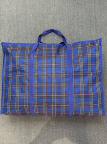 1PC Extra Large Storage Bag Tote Bag Hand Bag Large Capacity Clothes Storage Bag Non Woven Waterproof Travel College Carry Dormitory Essentials Moving Supplies