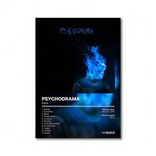 FajerminArt Optional Frame Dave's Psychodrama Album Cover Wall Arts Canvas Posters, Vintage Hip Hop Decor For Living Room, Bedroom, Office - Creative Wall Art Print, Perfect Gift Idea - Multicolor - View 12