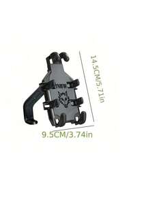 Motorcycle Phone Holder, Car Navigation Bracket, Electric Bike And Motorcycle Riding Shock Absorbing Bracket - Black - View 7