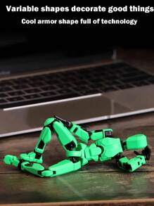 13 Joints Movable Action Figure Doll Model Robot Building Blocks Toy, 13 Joints Movable 3D Toy Dog DIY Assembly Toy, 360 Degree Flexible Joints