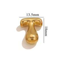 1pc Casual 304 Stainless Steel 18k Gold-Plated A-Z 26 Perforated Bubble Letter Pendant DIY Jewelry Pendant Accessories Suitable For Women's Daily Life Wear - Pendant - View 55