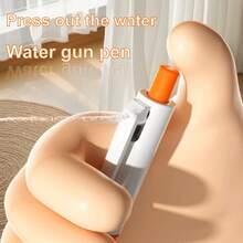 1 pieza (estilo aleatorio) Bolígrafo con rociador de agua mágico, irrigador oral humorístico, material de PVC, presiona para rociar agua para bromas y alivio del estrés, material de estudio, bolígrafo rociador, magia del agua - Multicolor - Ver 5