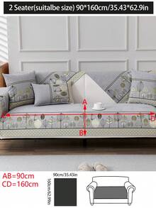 1pc Versatile Sofa Seat Cover, Modern Simple Non-Slip Sofa Cushion Cover, Dust-Proof And Washable, Light Grey Fresh And Fashionable, Soft And Fade-Resistant, Pet Friendly Protective Slipcover, Suitable For Bedroom, Office, Living Room, L-Shaped Sofa, And 1/2/3/4-Seat Sofa - Light Grey - View 12