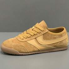 Herren Schnürsneaker mit flacher, rutschfester Sohle, weiche Sohle Skateboardschuhe, verschleißfeste Freizeitschuhe, Freizeitschuhe, flache Schuhe, Laufschuhe für Sport