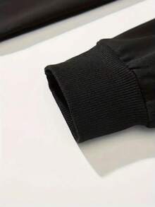 Men Hoodie Co-Ords - Black - View 8