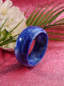 Pulsera retro personalizada de moda europea y americana, con textura de resina ancha y semi-transparente, con geometría 3D acrílica exagerada (color, textura y profundidad variables, aleatorios)