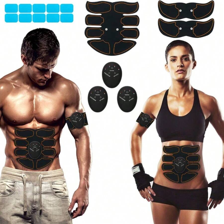Estimulador de músculos abdominales EMS Entrenador de tonificación muscular abdominal Equipo para entrenamiento físico - 1 - Ver 1