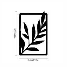 1pc Boho Metal Wall Art – Vintage Tropical Leaf Wall Decor With Rustic Palm Design – Elegant Metal Sign For Indoor Or Outdoor Use – Stylish Home Accent Or Gift