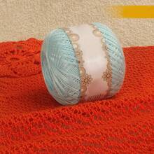 4 pelotes de fil de dentelle perlé n°8, 200g au total, matériaux de tricot/crochet fait main DIY pour châles légers, pulls d'été aérés, écharpes, chapeaux