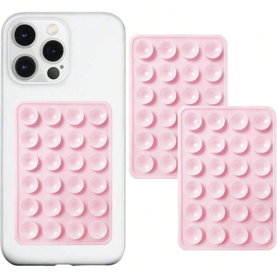 1pc- Silicone Suction Cup Mobile Phone Stand, Universal Adhesive Mounting, Creative Multi-Functional Silicone Accessories, Suitable For Various Mobile Phones, Providing Video And Selfie Stability