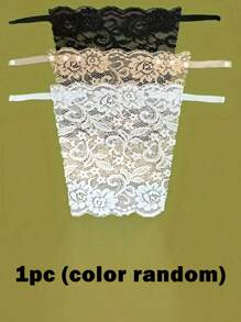 3 Pieces Elegant Floral Anti-Glare Bra Pad - Stylish And Comfortable Lingerie Enhancer, Women's Lace Knit Filling, One-Piece Anti-Walking Bandeau Artifact, Lace Women's Seamless Delicate Cropped Sexy Strapless Invisible Bra.(Due To Different Batches, The Number Of Product Buttons May Vary Slightly)