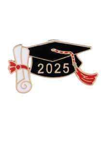 1/5pcs New 2025 Graduation Season Doctoral Cap Pin, Creative Graduation High Exam Full Marks Commemorative Badge, Graduation Decorations 2025, Graduation, Pins For Clothes