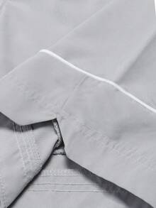 1pc Men Shorts, Loose, Casual, Versatile, Light Gray, Spring/Summer/Autumn
