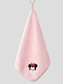 Disney 5pcs/1pc, Disney Cartoon Theme Square Towel Gift Box Set, Mickey Soft Coral Fleece Towel, Hand Wash, Highly Absorbent, Knitted Fabric, Suitable For Bathroom Home, Minnie Face Towel And Hand Towel, Suitable For Various Festivals, Birthday Gifts Back To School Dish Cloths Kitchen Towel