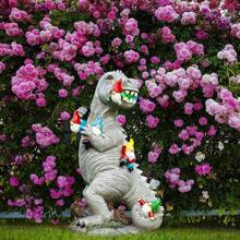 Garden Gnomes Statues Yard Decorations Outdoor Garden Decor, 14" Dinosaur Gnomes Garden Statues, Patio, Lawn Ornament, Gardening Gifts For Women For Housewarming