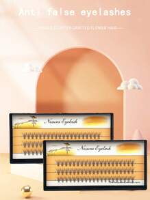 1 BOX (60 Clusters), 10D 8/9/10/11/12/13/14MM, Eyelash Extension Clusters, Single Cluster False Eyelashes Makeup Tool Cluster Lashes DIY Lash Clusters, Eyelash Clusters, Individual Eyelashes, Lashes, Fake Lashes