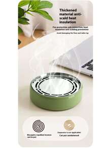 Boîte multifonctionnelle pour bobine anti-moustique, séparateur créatif pour bobine anti-moustique, plateau pour bobine anti-moustique avec couvercle, boîte anti-moustique, support pour bobine anti-moustique, cendrier