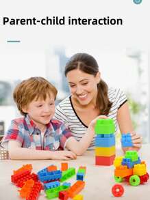 66pcs Changeable Big Particle Building Blocks, Children Educational Toy, PP Plastic Puzzle Toy For Boys & Girls, Creative Early Learning DIY Toy Set 118pcs Large Particle Building Blocks, Infant/Toddler Creative Stacking Toy, Educational Early Learning Cubes, With Storage Bag 138pcs Large Particle Building Blocks, Preschool Educational Toy, Creative Interlocking Cubes, With Storage Bag, Christmas & New Year Gift