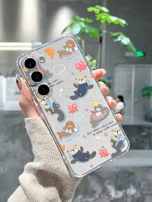 熊可爱卡通水獭图案透明手机壳适用于 16/11/12/13/14/15/15pro/15 Plus/15 Promax/7plus/8plus/X/Xs Max/Xr/11pro/12pro/13pro/14pro/12mini/13mini/11promax/12promax/13promax/14promax/14plus/6/6s/6plus/7/8/16Pro/16plus/16promax/Se&兼容三星 Galaxy/A54/A14/A12/A13/A15/A32/A33/A24/A52S/S20/S21/S22/S23/S24/S23Plus/S24ultra/S25/A15/A33/A23 - 彩色 - 查看 4