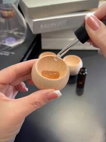 1pc Tumbler Diffuser Solid Wood Small Egg-Shaped Mineral Fragrance Wood Car Aromatherapy Spacious Fragrance Wood Office Home Bedroom Fragrance Diffuser, Aromatherapy Diffuser - Living Room, Study, Office Stick Set - No Fire, No Battery/Electricity, Home Decor Tabletop Ornament - Slow Release Fragrance