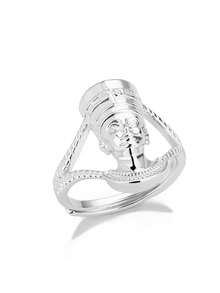 1 件复古埃及女王女神戒指，女士情侣镀金戒指，个性珠宝，日常佩戴，周年纪念日生日礼物