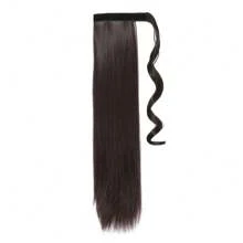 Straight Ponytail Extensions Synthetic Hair Wrap Around Ponytail Extension Heat-Resistant Wig For Women Synthetic Pony Tails Hairpieces Daily