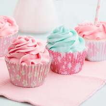 100/400 Moules à Cupcakes Standard en Papier, Motifs Floraux Roses en 4 Styles, Caissettes à Cupcakes Jetables pour Mariage et Fête, Fournitures de Cuisson