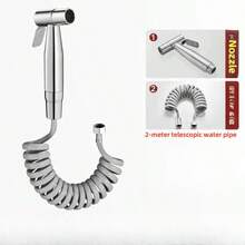 手持式坐浴盆喷雾器套装不锈钢喷枪淋浴手持式马桶坐浴盆水龙头喷雾器淋浴喷头自清洁 - 多顏色 - 查看 8