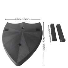 Soporte en forma de escudo para exhibir espadas - Montaje de pared para sostenedor de espadas de plástico y de PU para cosplay, regalo de Navidad perfecto para entusiastas de cosplay - Negro - Ver 9