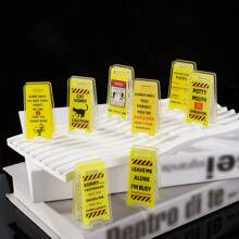 Suport acrilic pentru semne de birou și clemă pentru notițe, cleme amuzante pentru decorul biroului de acasă, cleme cadou multifuncționale pentru prieteni, colegi, ziua de naștere, rechizite de birou