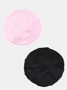 1入組女士36cm寬邊睡眠帽，帶有彈性髮套，適用於日常美容和廣告用途，絲質帽罩，緞質帽罩 - 藍色 - 查看 10