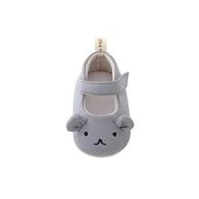 Baby Girl Dress Flats Soft Soles Cute Bear Embroidery Mary Jane Shoes Casual Walking Shoes For Newborn Toddler - Màu xanh lam - Xem 6