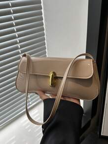 Bolso bandolera de PU con solapa, sencillo y casual. Adecuado para compras, monedero, estudiantes, mujeres jóvenes y mujeres de oficina. Perfecto para oficina, universidad, trabajo, negocios, transporte, actividades al aire libre, viajes y picnics.
