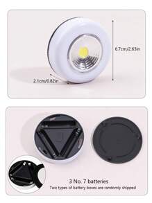 Luz de golpe de uso múltiple, lámpara LED sensible a la presión para el hogar, la cocina, el gabinete, el maletero del automóvil, luz de emergencia nocturna