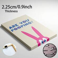 Framed Are You Pooping Poster,Bathroom Art Print,Funny Toilet Wall Decor, Fun Print,Blue Bathroom Wall Art,Toilet Wall Decor,DIGITAL DOWNLOAD - Framed - View 2