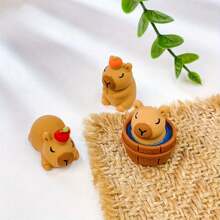 10/20/30Pcs Capybara Figurines Mini Capybara Tiny Resin Capybara Capybara Gifts Little Capybara Miniature Animal Craft Decor For Garden Accessories Landscape Decor(Random Color),Capybara Ornament,Penguin,Capybara Party,Little Animals,Resin Capybara,Platypus,Capybara,Mini Figures