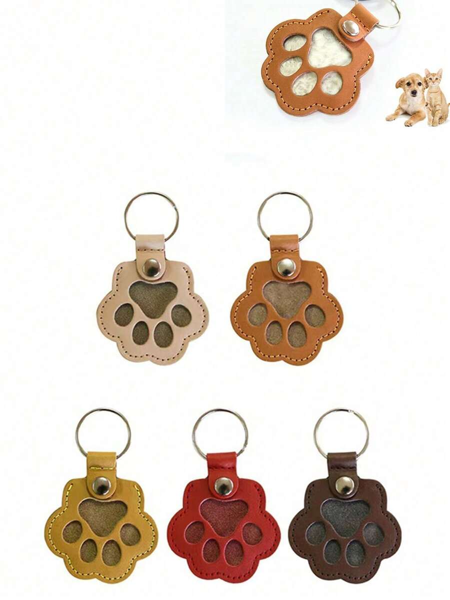 Brelok z kolekcji sierści zwierząt, futrzana zawieszka pamiątkowa, woreczek do przechowywania, uroczy brelok z kocią łapką, modny damski dodatek, brelok z motywem zwierząt, rombowy, uroczy, swobodny brelok ze skóry PU, pomysły na świąteczne prezenty na każdą porę roku, smycze do toreb z uchwytem na identyfikator, akcesoria samochodowe, zawieszki do toreb