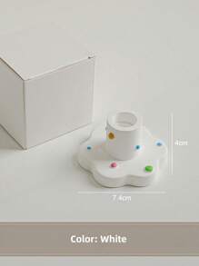 1pc Candle Holder, Atmosphere Decor Item, Creative Home Desktop Decoration Candle Stand, Cross-Border Gypsum Aromatherapy Candle Base