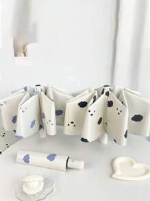 1 pieza Paraguas reversible totalmente automático para mujer, sombrilla y paraguas de lluvia, estudiante, anti-UV, con aroma a leche, de estilo fresco