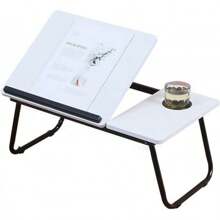 Foldable Computer Desk Desk On Bed Adjustable 5-Speed Lifting Laptop Table Lazy Table With Cup Holder Anti-Skid Strip