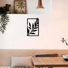 1pc Boho Metal Wall Art – Vintage Tropical Leaf Wall Decor With Rustic Palm Design – Elegant Metal Sign For Indoor Or Outdoor Use – Stylish Home Accent Or Gift