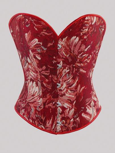 Modne damskie topy bez ramiączek Eleganckie europejskie i amerykańskie sznurowane seksowne gorsety Slim Fit Streetwear Top