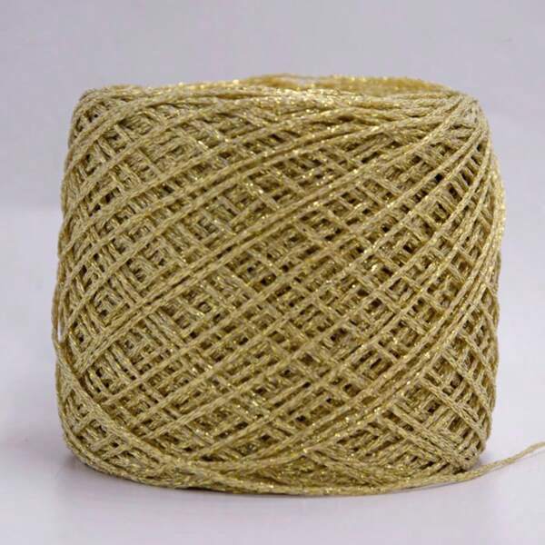 Gold And Silver Wire Sparkling Hollow Yarn Hook Needle And Thread Handmade DIY Wiring Bright Silk Thread Bag Doll Thread Embroidery Thread Lace Crochet Edge Weaving Needle And Thread