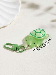 1 pièce/5 pièces Pendentifs multicolores lumineux de tortue, porte-clés pendentif animal, accessoires de sac, porte-clés de voiture, porte-clés, accessoires de porte-clés, porte-clés mignons, peuvent être fixés à des articles tels que des clés, des sacs, des téléphones portables, des accessoires de voiture, des breloques de sac, école, animal de dessin animé, gothique, Y2k