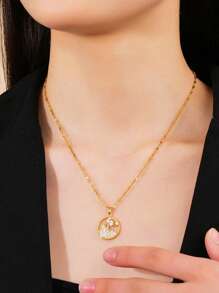 1pc Luxury Niche Design Waist Pendant Necklace, Adjustable Clavicle Chain For Women, Multiple Styles Available